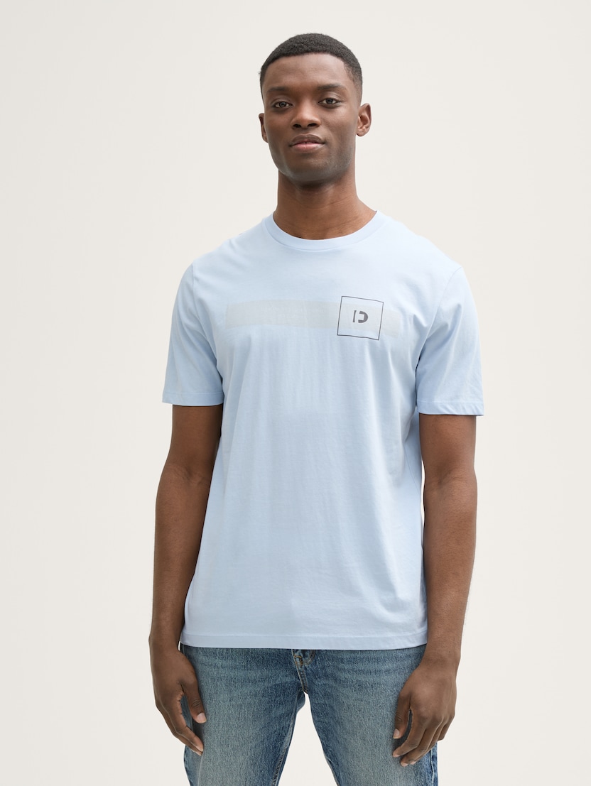 Tricou cu imprimeu - Albastru_1135806
