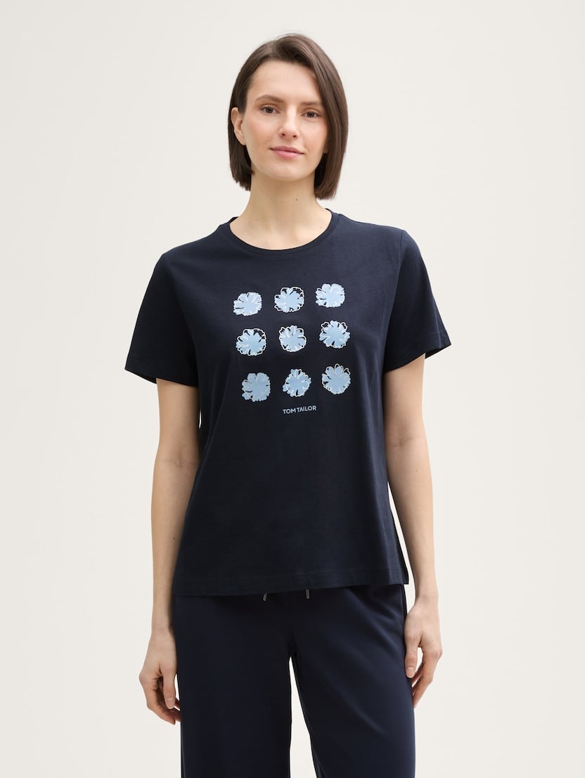  Tricou cu imprimeu - Albastru-1045534-10668-16