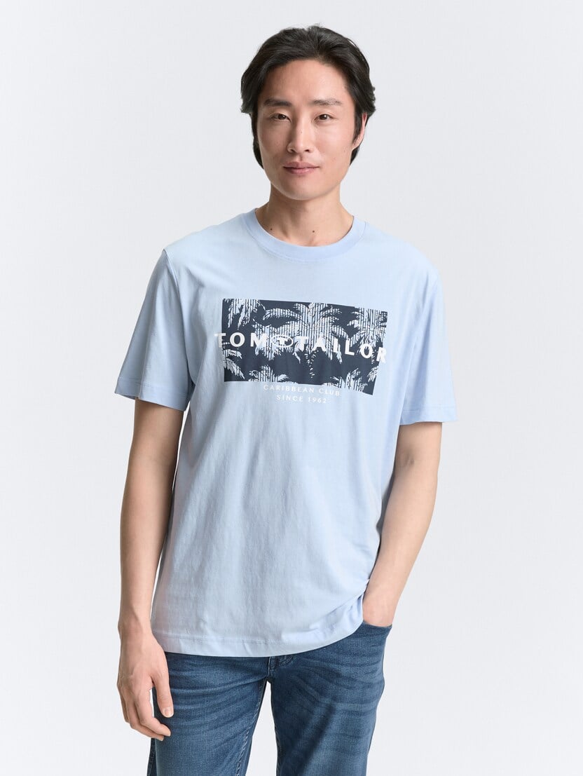 Tricou cu imprimeu - Albastru-1046750-21068-16