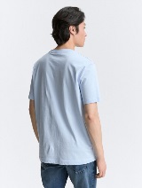 Tricou cu imprimeu - Albastru_2230497