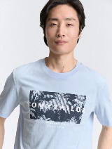 Tricou cu imprimeu - Albastru_2230497