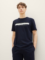 Tricou cu imprimeu - Albastru_5721302