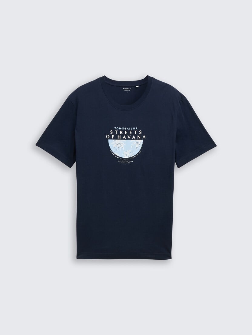 Tricou cu imprimeu - Albastru-1046750-10302-16