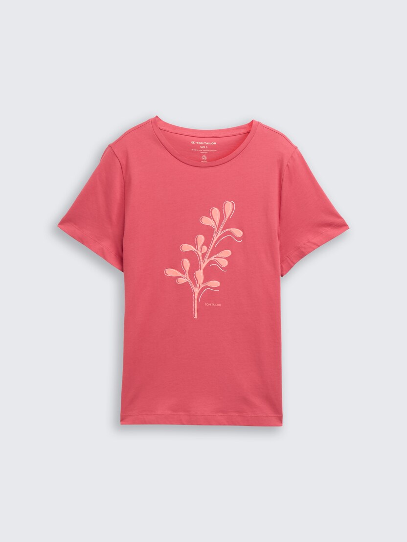 Tricou cu imprimeu - Roşu-1047837-11016-16