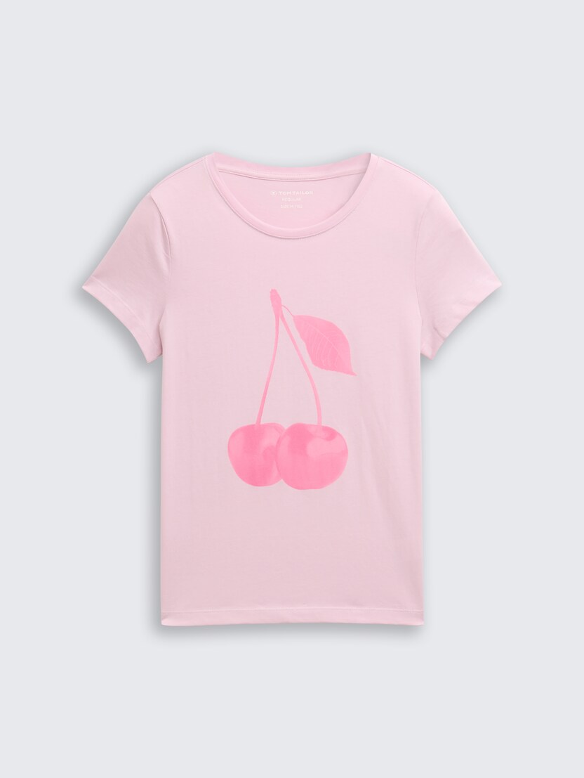 Tricou cu imprimeu - Roz_1714597