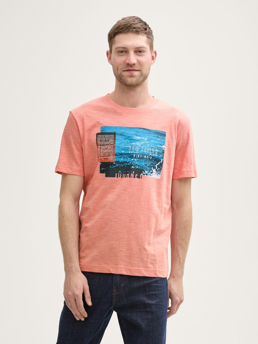 Tricou cu imprimeu - Roz_2429008