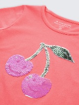 Tricou cu imprimeu - Roz_2680774