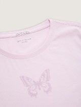 Tricou cu imprimeu - Roz_402552