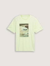 Tricou cu imprimeu - Galben_7784393