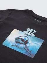 Tricou cu imprimeu - Gri_6821015
