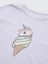 Tricou cu imprimeu - Mov_162915