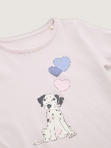 Tricou cu imprimeu - Mov_4678250