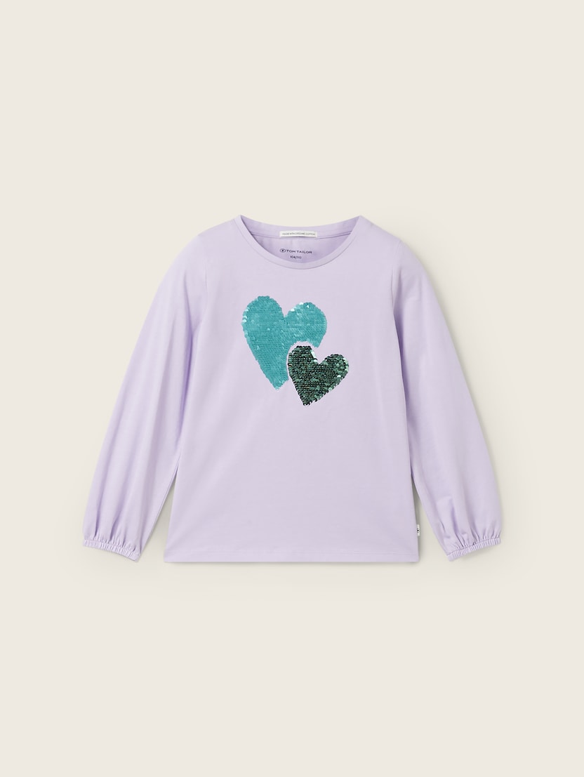 Tricou cu imprimeu - Mov_9384807