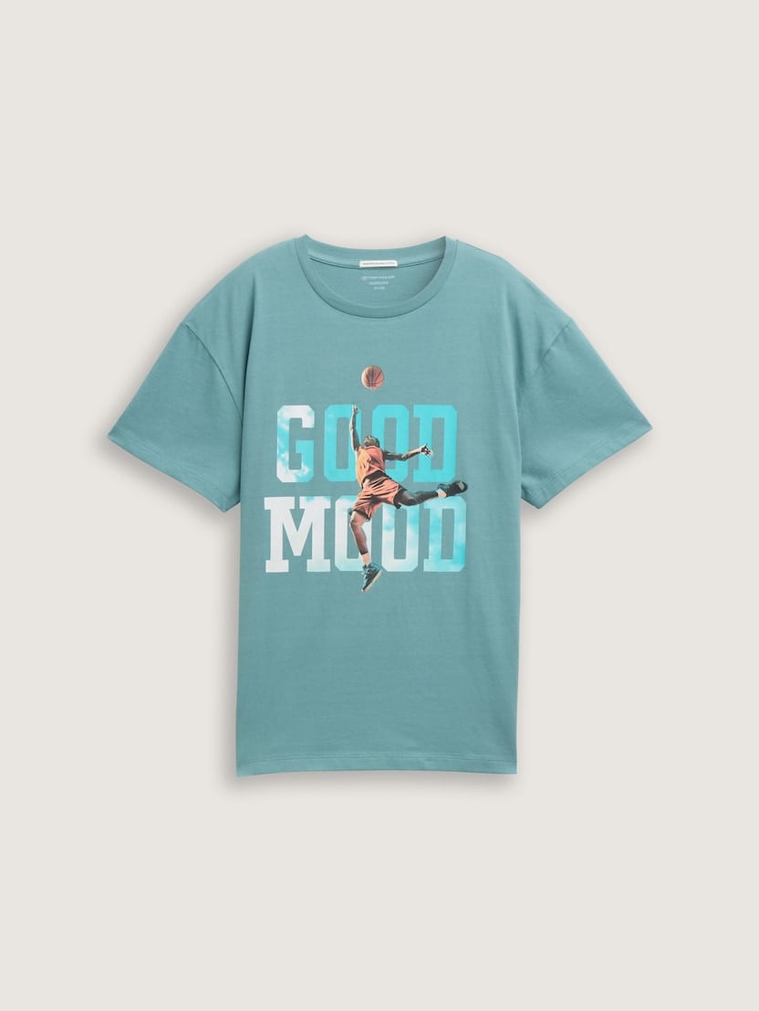 Tricou cu imprimeu - Verde-1045241-14493-16
