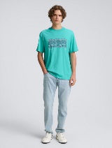 Tricou cu imprimeu - Verde_4397488