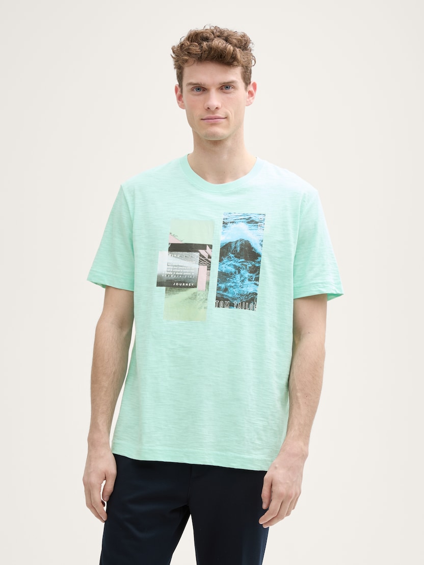 Tricou cu imprimeu - Verde