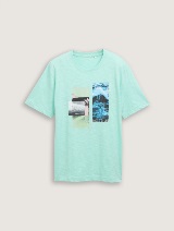 Tricou cu imprimeu - Verde_8610937