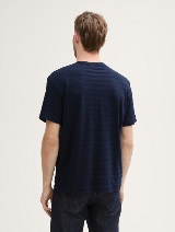 Tricou structurat - Albastru_8203290