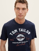 Tricou cu imprimeu logo - Albastru_9025012