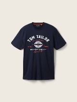 Tricou cu imprimeu logo - Albastru_9025012