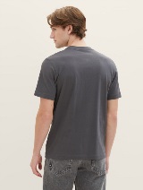 Tricou cu imprimeu logo - Gri_8894512