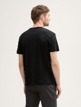 Tricou cu logo  mic - Negru_4425227