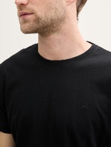 Tricou cu logo  mic - Negru_4425227