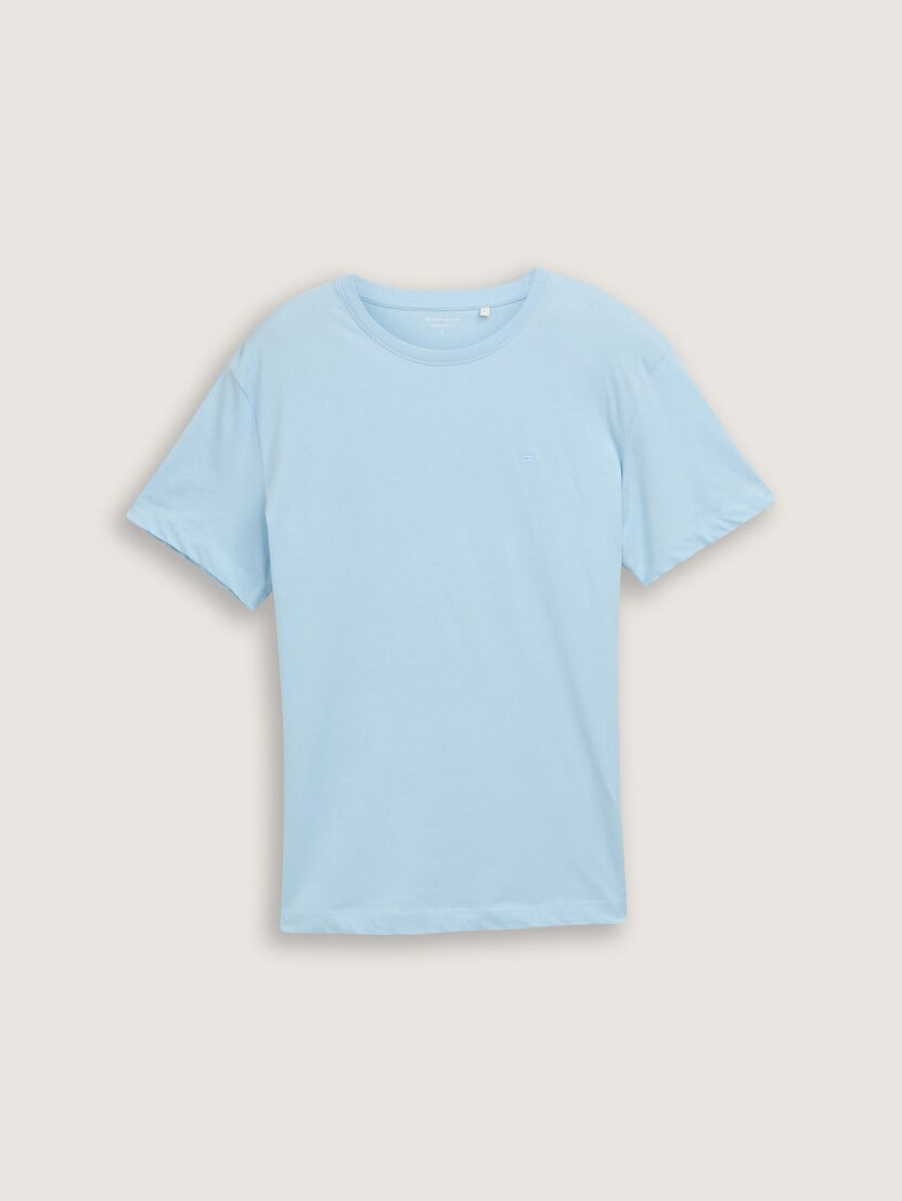 Tricou cu logo  mic - Albastru_1365126