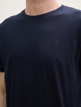 Tricou cu logo  mic - Albastru_1564358