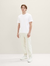 Tricou cu guler rotund, 2 buc./pachet - Alb_5690583