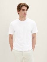 Tricou cu guler rotund, 2 buc./pachet - Alb_5690583