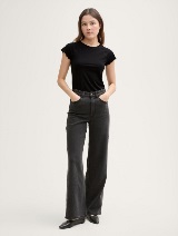Tricou cu volane - Negru_1174994