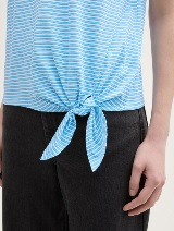 Tricou cu nod decorativ - Model/Mai multe culori_672883