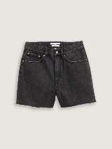 Blugi scurţi mom fit - Gri_1876325