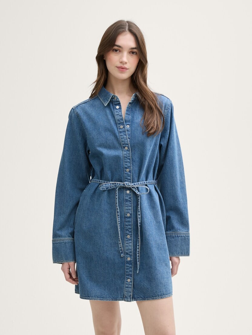 Rochie denim - Albastru-1045461-10118-16