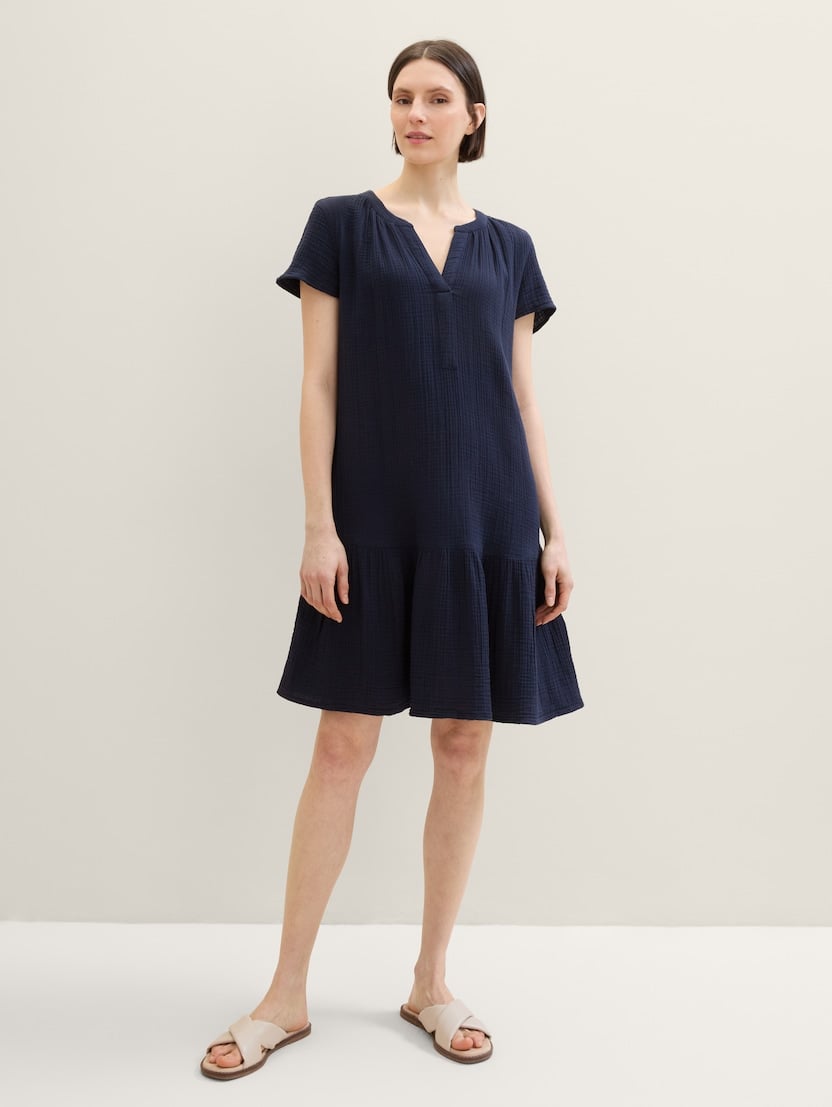  Rochie din muselină - Albastru-1041506-10668-16