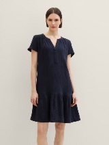 Rochie din muselină - Albastru_5514699