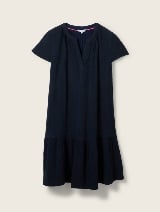 Rochie din muselină - Albastru_5514699