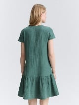 Rochie din muselină - Verde_2780449