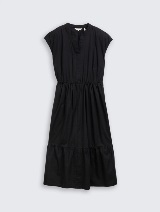 Rochie cu cordon - Negru_7237626