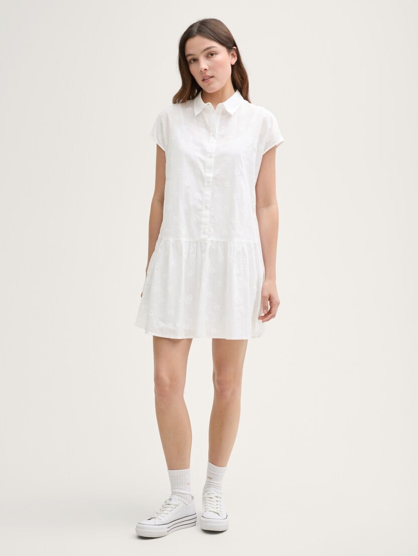  Rochie cu broderie - Alb-1046640-20000-16