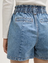 Pantaloni scurţi din denim, loose fit - Albastru_9135219