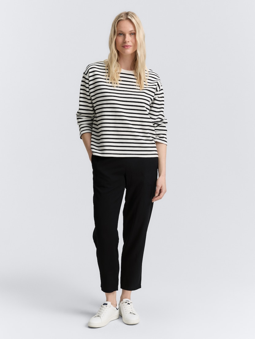 Pantaloni cu croială lejeră - Negru_8646055