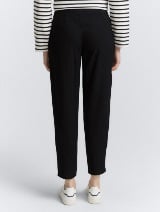 Pantaloni cu croială lejeră - Negru_8646055