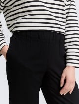 Pantaloni cu croială lejeră - Negru_8646055
