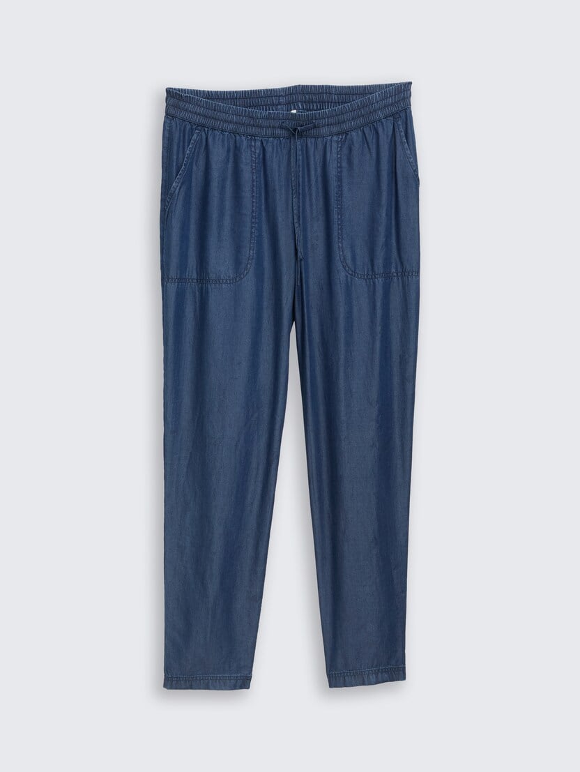 Pantaloni cu croială lejeră - Albastru-1046508-10110-16