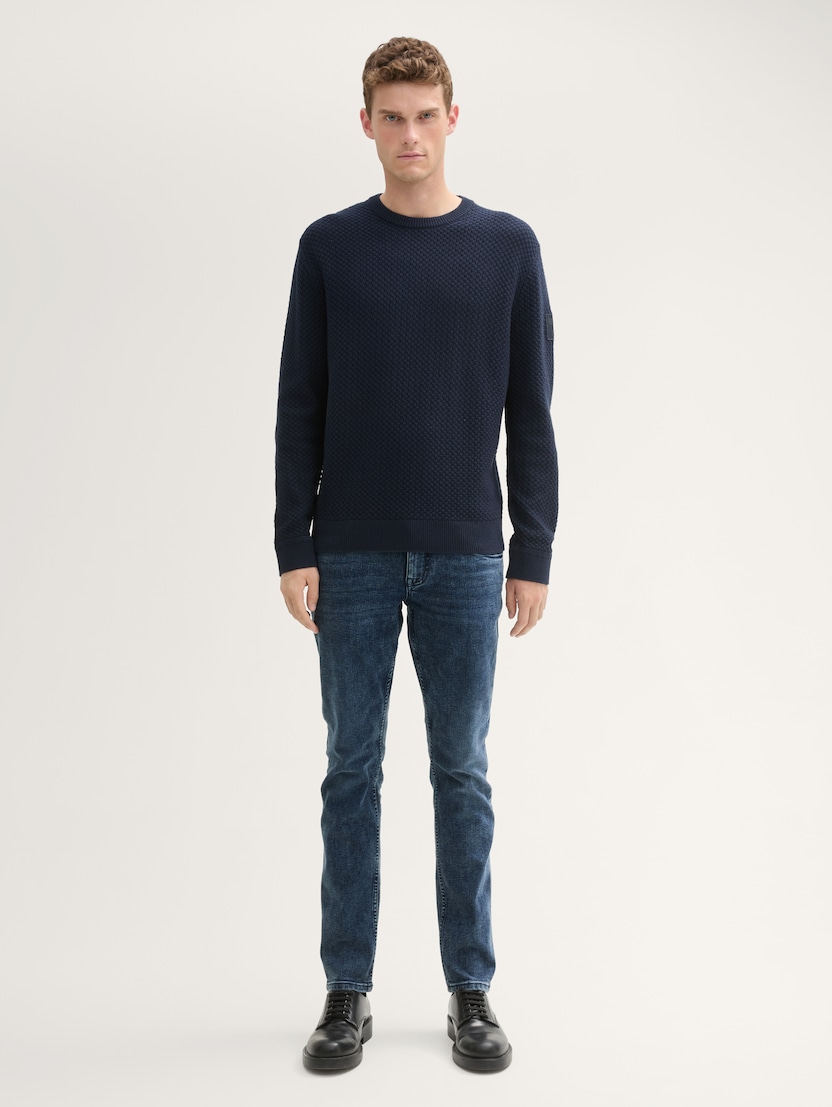  Blugi slim Troy - Albastru-1044282-10172-16