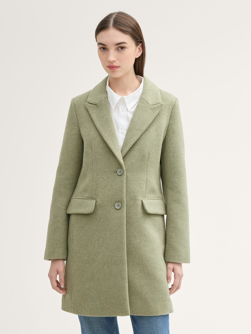  Palton cu nasturi - Verde-1042882-35920-16