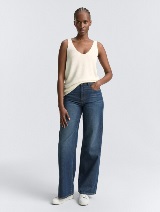 Top tricotat - Alb_5146161