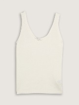 Top tricotat - Alb_5146161